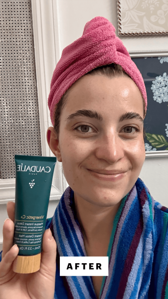 Felbin after applying the Caudalie Instant Detox Mask