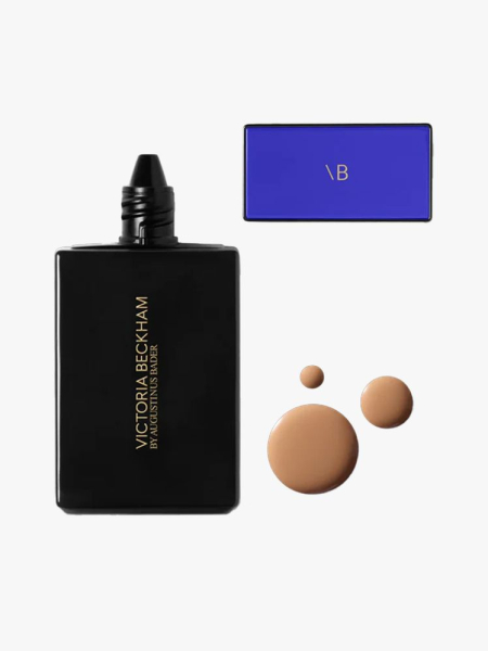 Victoria Beckham The Foundation Drops in branded component on a light gray background